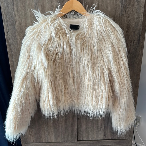 Dynamite Jackets & Blazers - Faux fur bomber jacket
